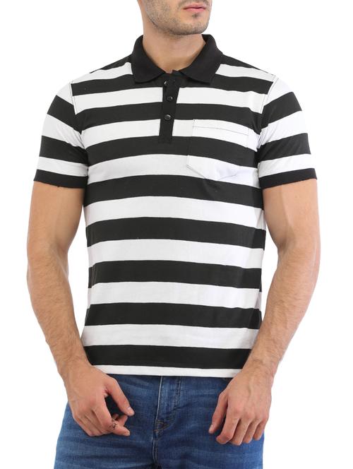 monochrome striped t-shirt - 14253527 -  Standard Image - 0