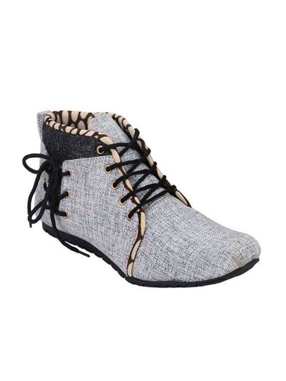 black jute low ankle boot