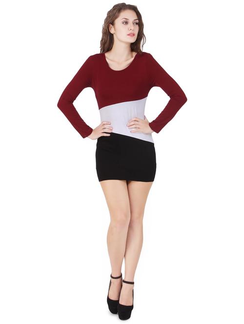 multi colored jersey bodycon dress - 14265219 -  Standard Image - 0
