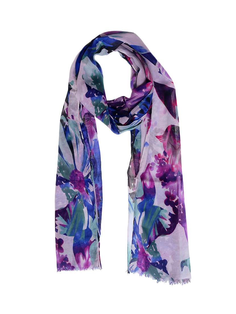 multi colored polyester scarf