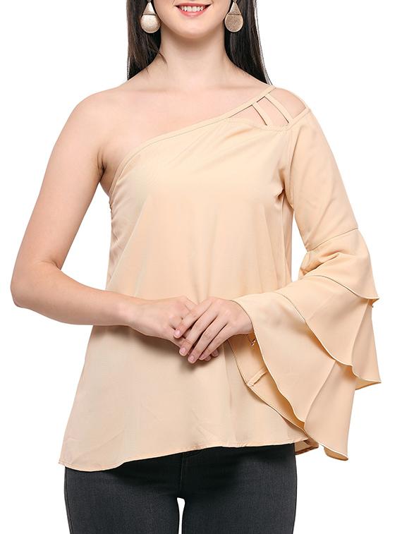 women's straight single shoulder top - 14265769 - Zoom Image - 0