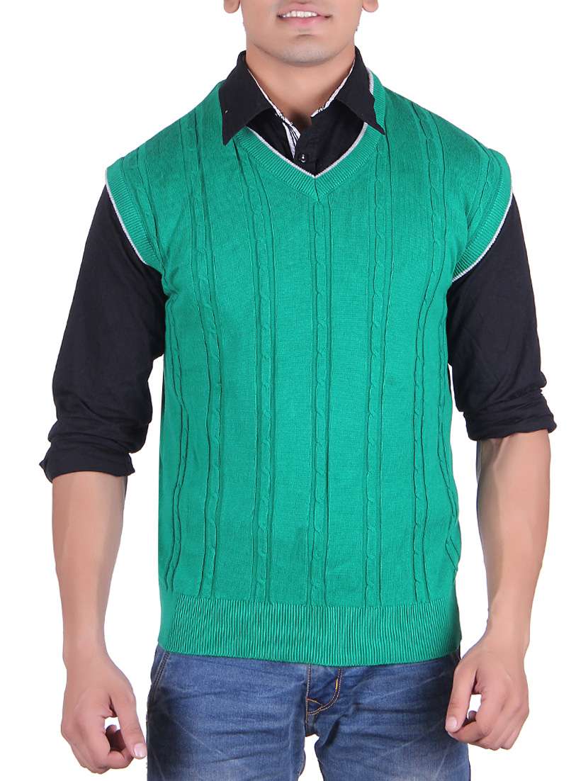 green cotton pullover - 14314779 - Zoom Image - 0