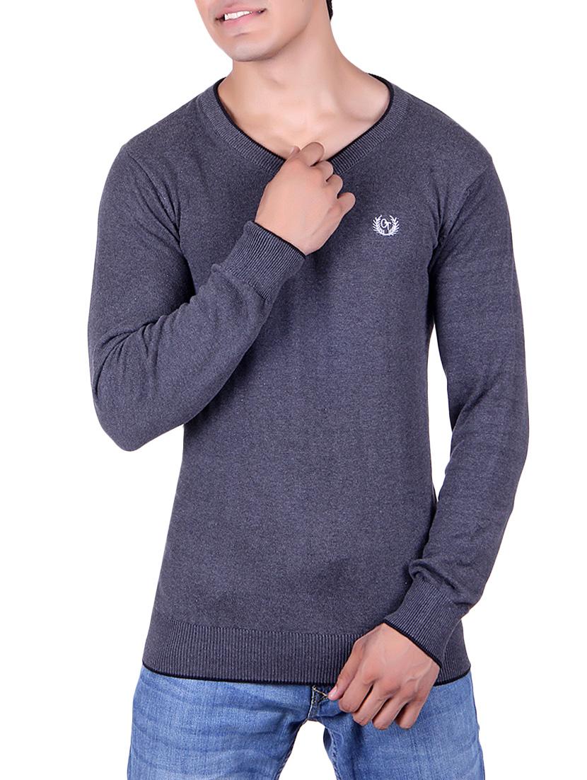grey cotton pullover - 14314782 -  Zoom Image - 0