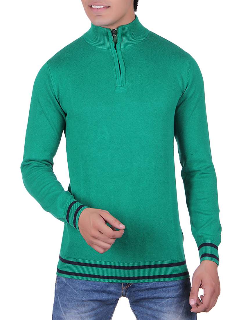 green cotton pullover - 14314788 -  Zoom Image - 0