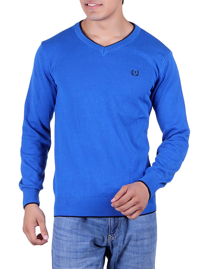 blue cotton pullover - 14314790 -  Zoom Image - 0