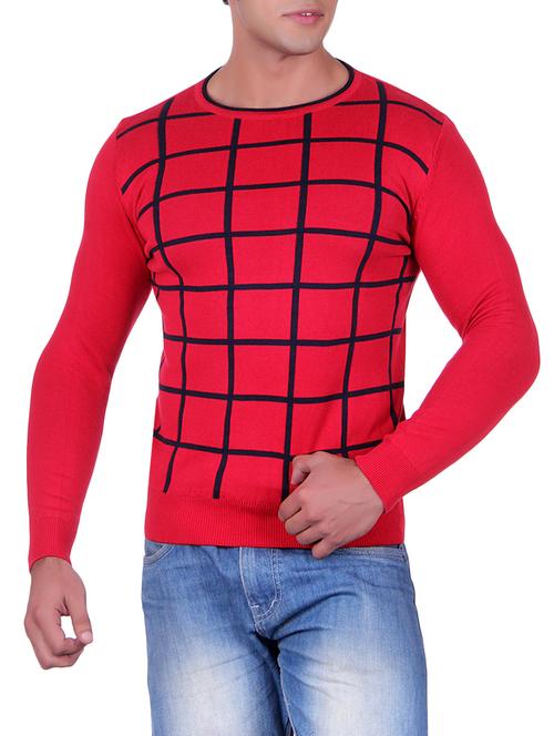 red cotton pullover - 14314828 -  Standard Image - 0