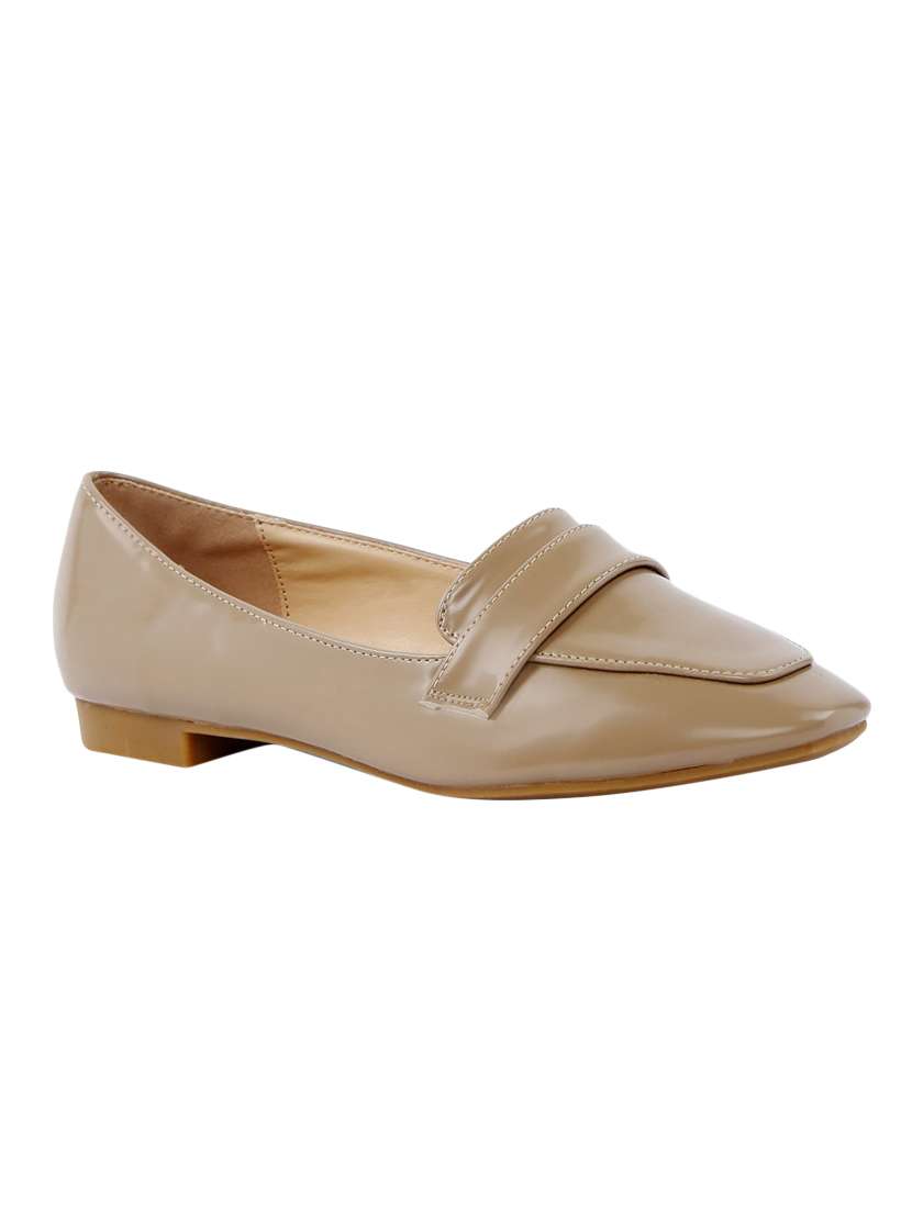 brown slip on  loafer