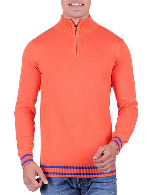 orange cotton pullover - 14319916 - Standard Image - 0