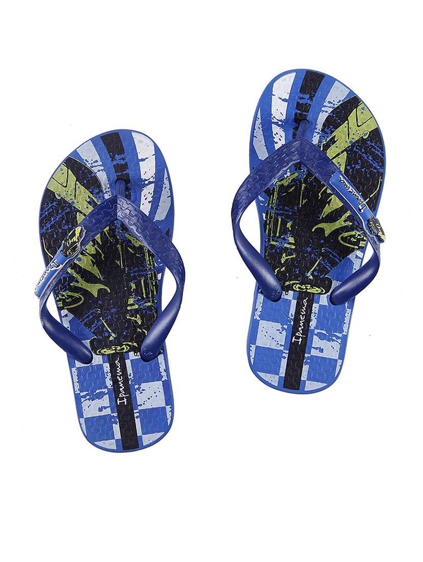 blue rubber flip flop
