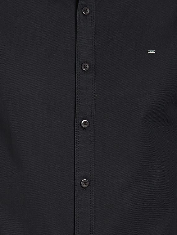 black cotton casual shirt - 14321529 - Standard Image - 3