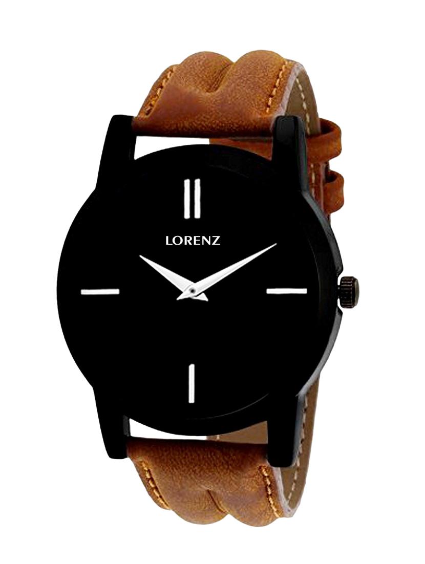 lorenz mk-4013a black dial analog watch combo for men - 14322108 - Standard Image - 3