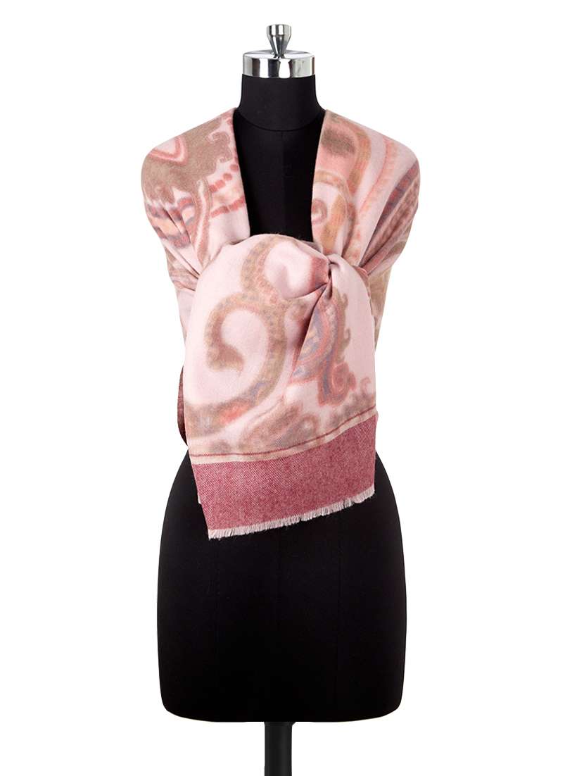 multicolored woollen stole