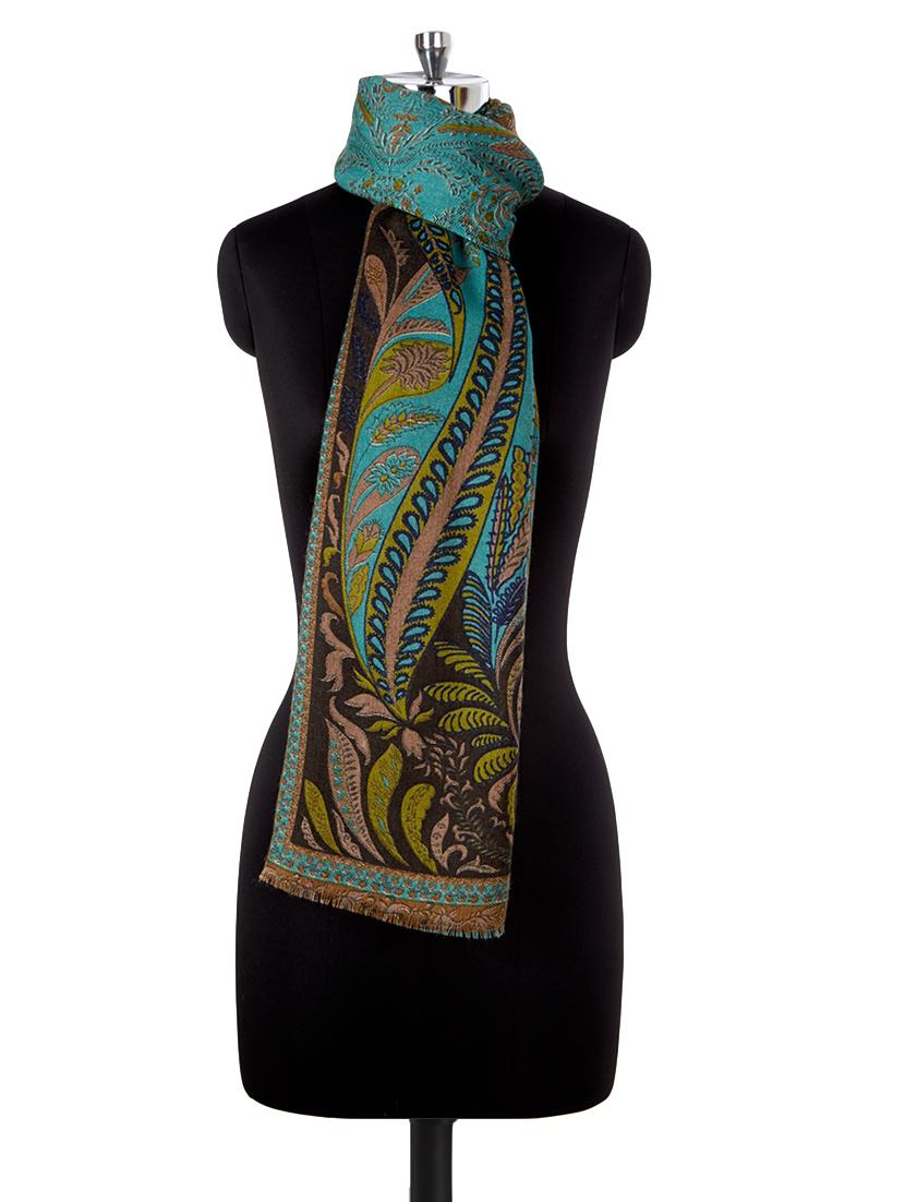 multicolored woollen stole - 14322298 - Zoom Image - 0