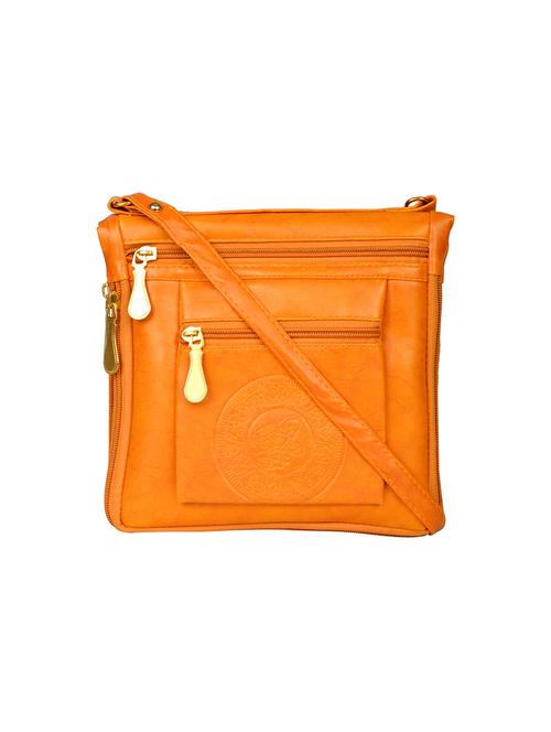 tan leatherette  regular sling bag - 14326470 -  Standard Image - 0