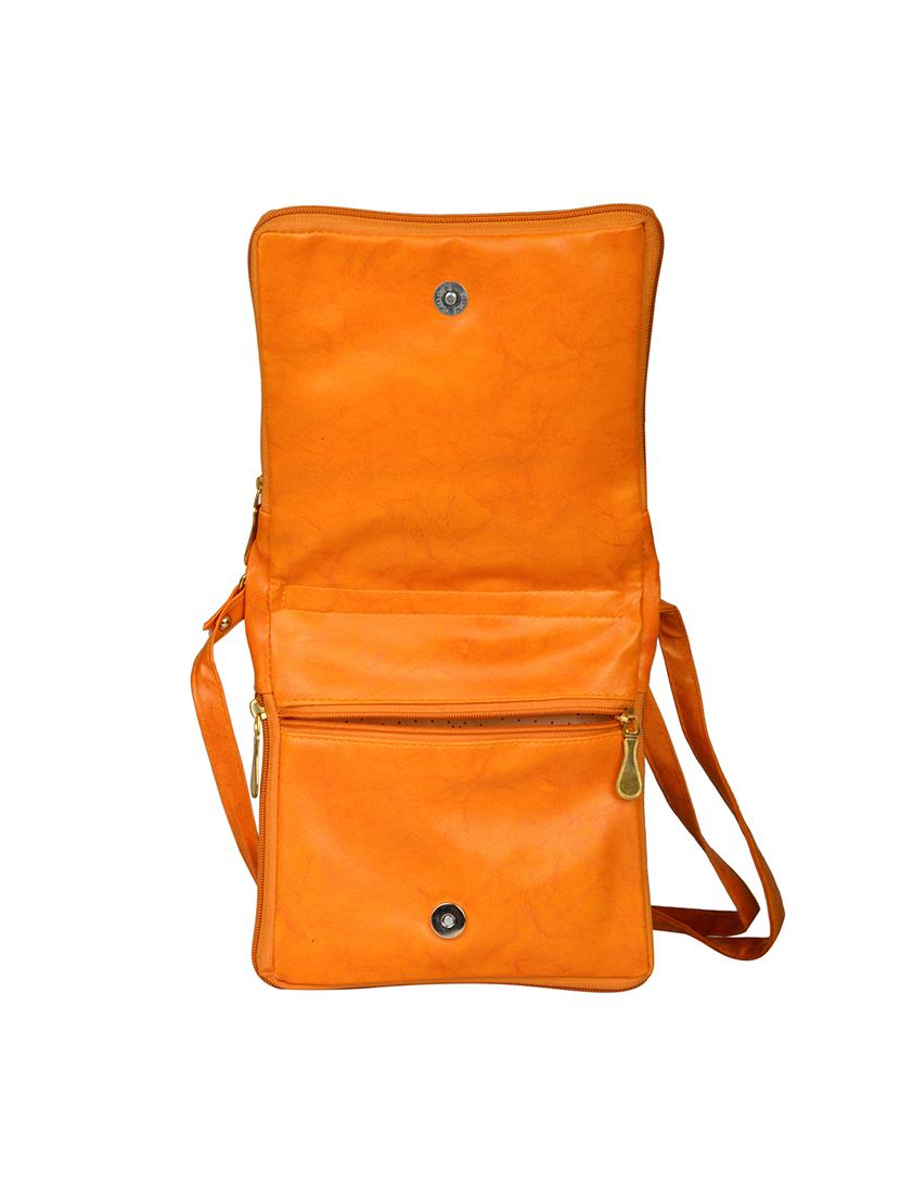 tan leatherette regular sling bag - 14326470 - Standard Image - 3