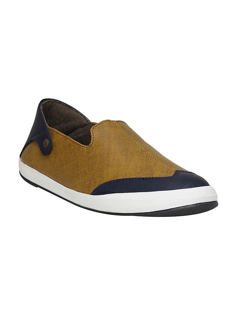 tan leatherette casual slipon - 14327943 -  Zoom Image - 0