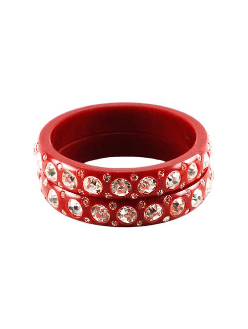 red stone acrylic bangle - 14327949 -  Standard Image - 0