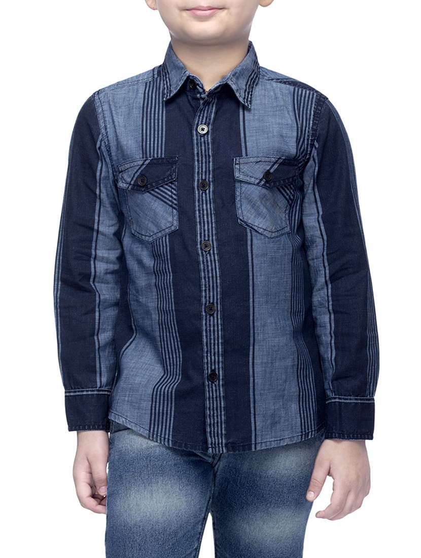 blue cotton shirt
