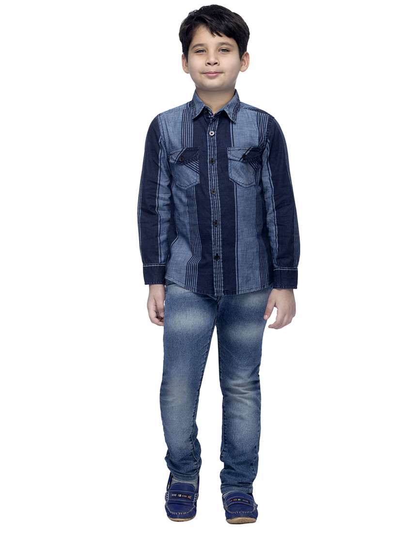 blue cotton shirt - 14328218 -  Standard Image - 3