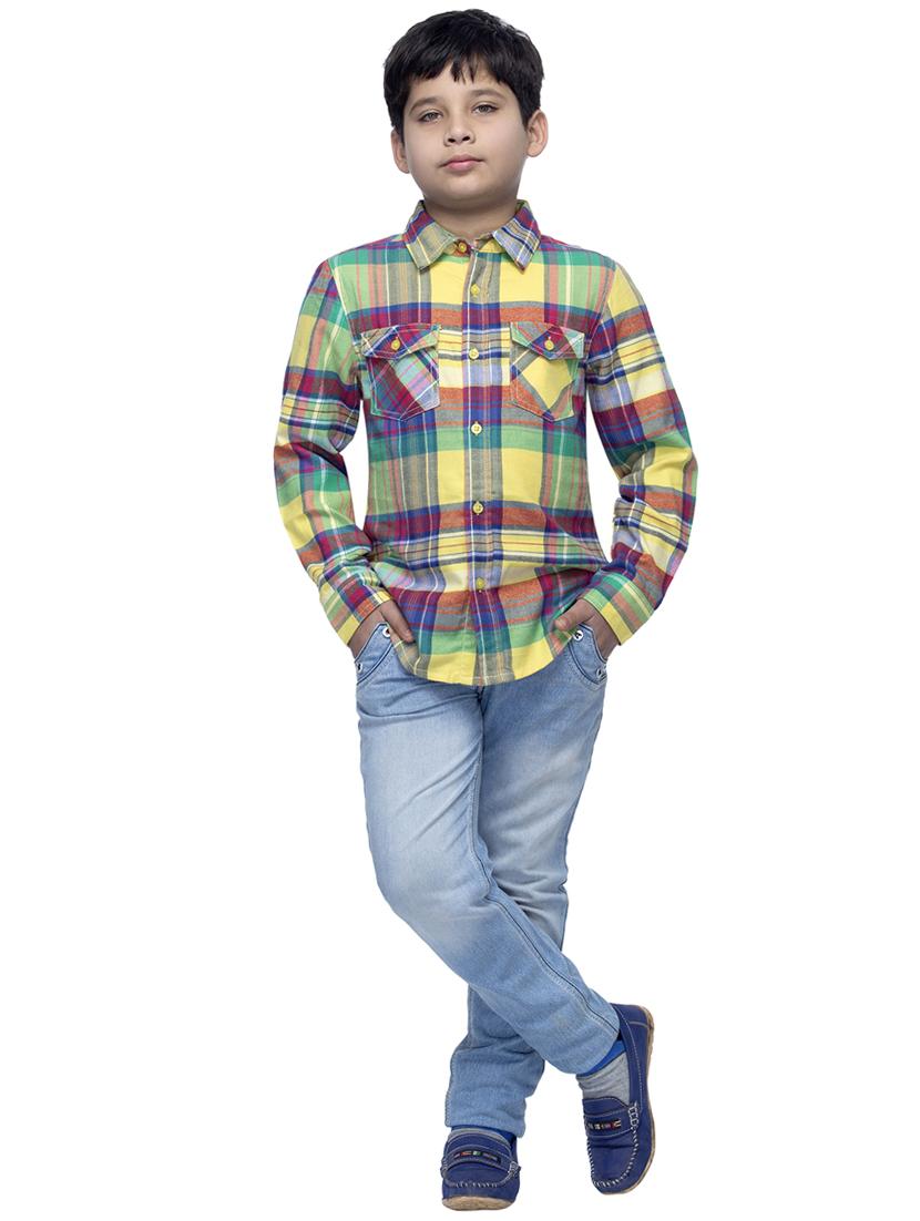multi colored cotton shirt - 14328223 - Standard Image - 3