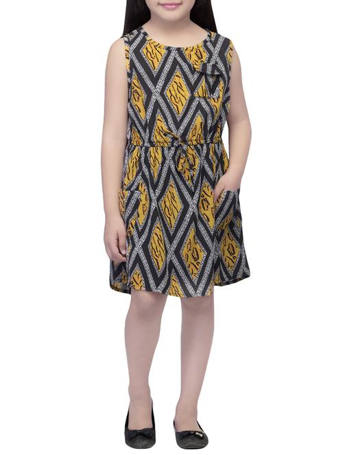multi colored polyester frock - 14328247 - Standard Image - 0