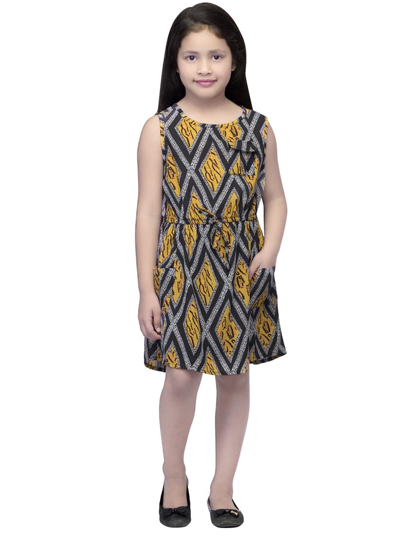 multi colored polyester frock - 14328247 - Standard Image - 3