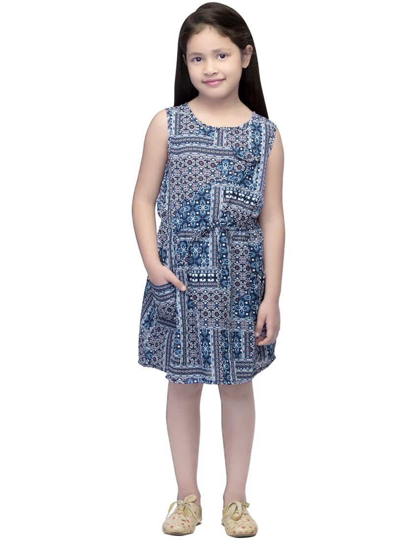 multi colored polyester frock - 14328248 - Standard Image - 3
