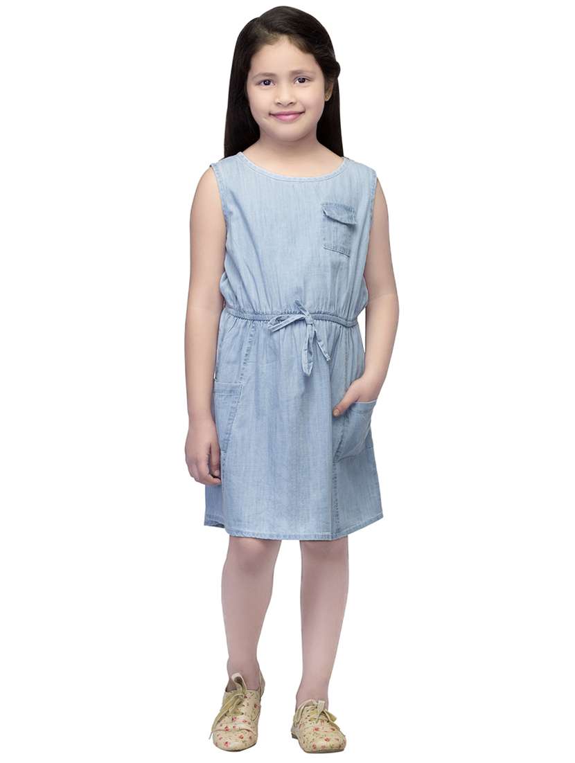 blue cotton frock - 14328253 - Standard Image - 3