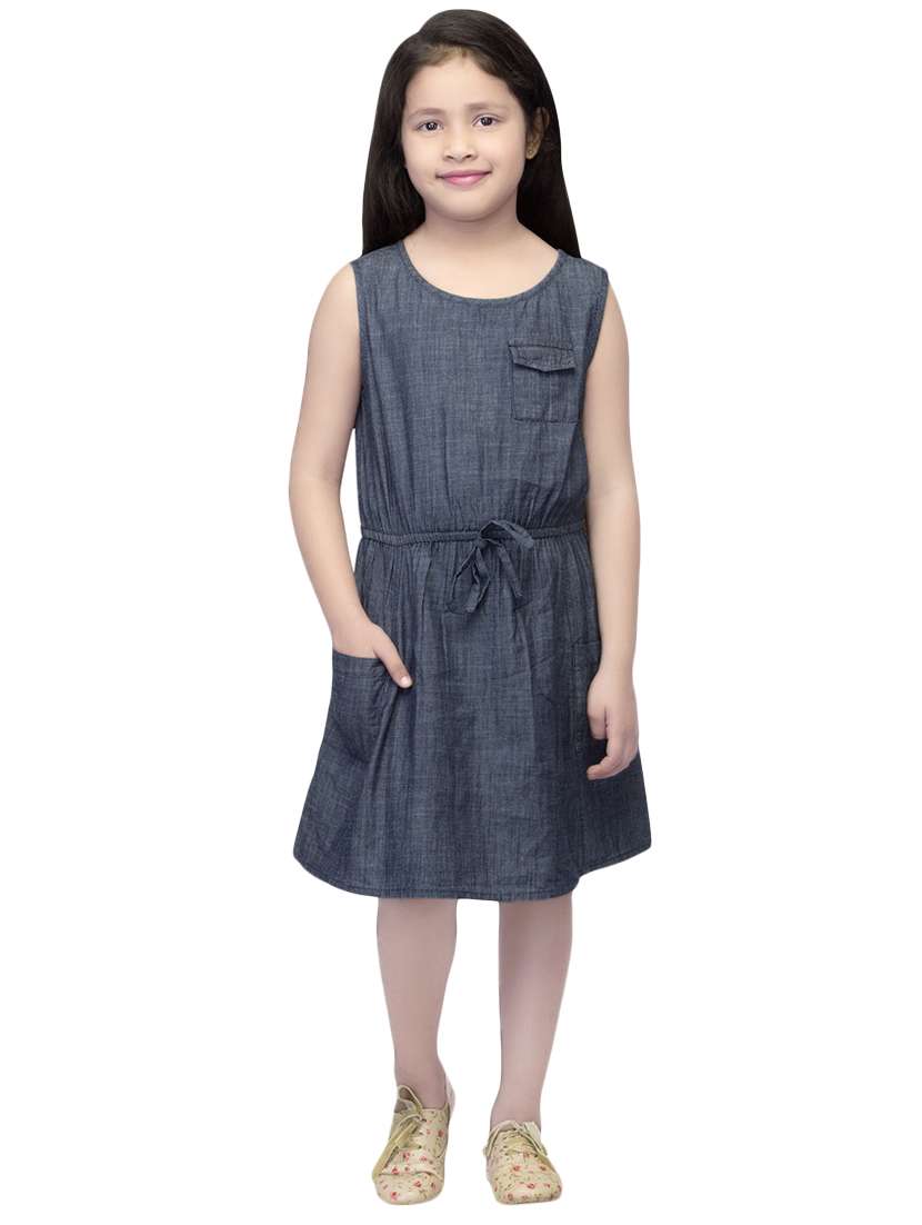 blue cotton frock - 14328254 - Standard Image - 3