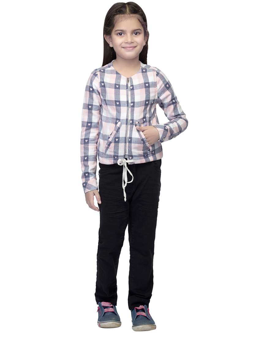 blue colored cotton jacket - 14328278 -  Standard Image - 3