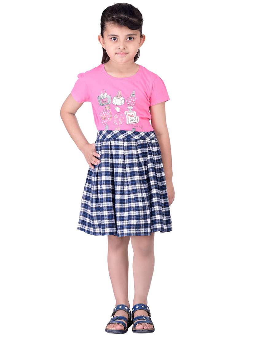 blue cotton flared skirt - 14328303 -  Standard Image - 3