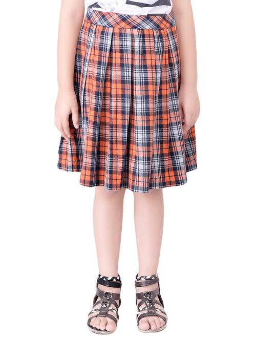 multi colored cotton flared skirt - 14328304 - Standard Image - 0