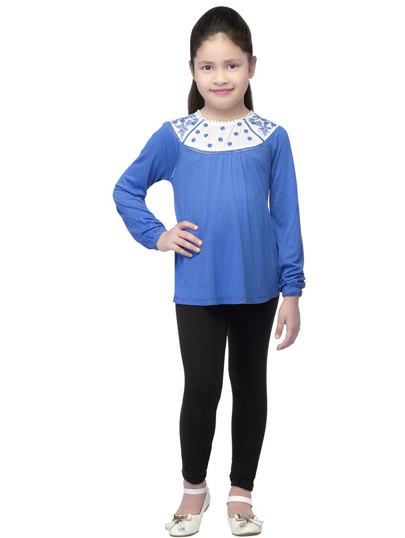 blue viscose top - 14328308 - Standard Image - 3
