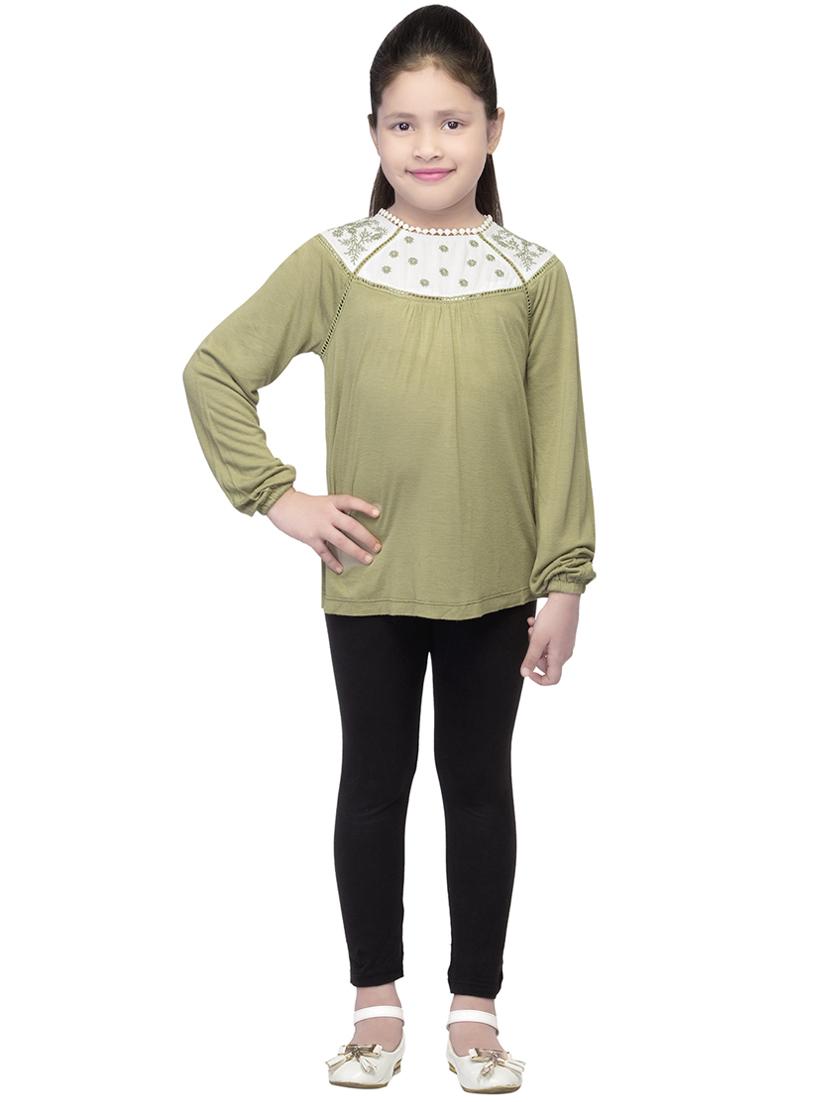 green viscose top - 14328311 - Standard Image - 3