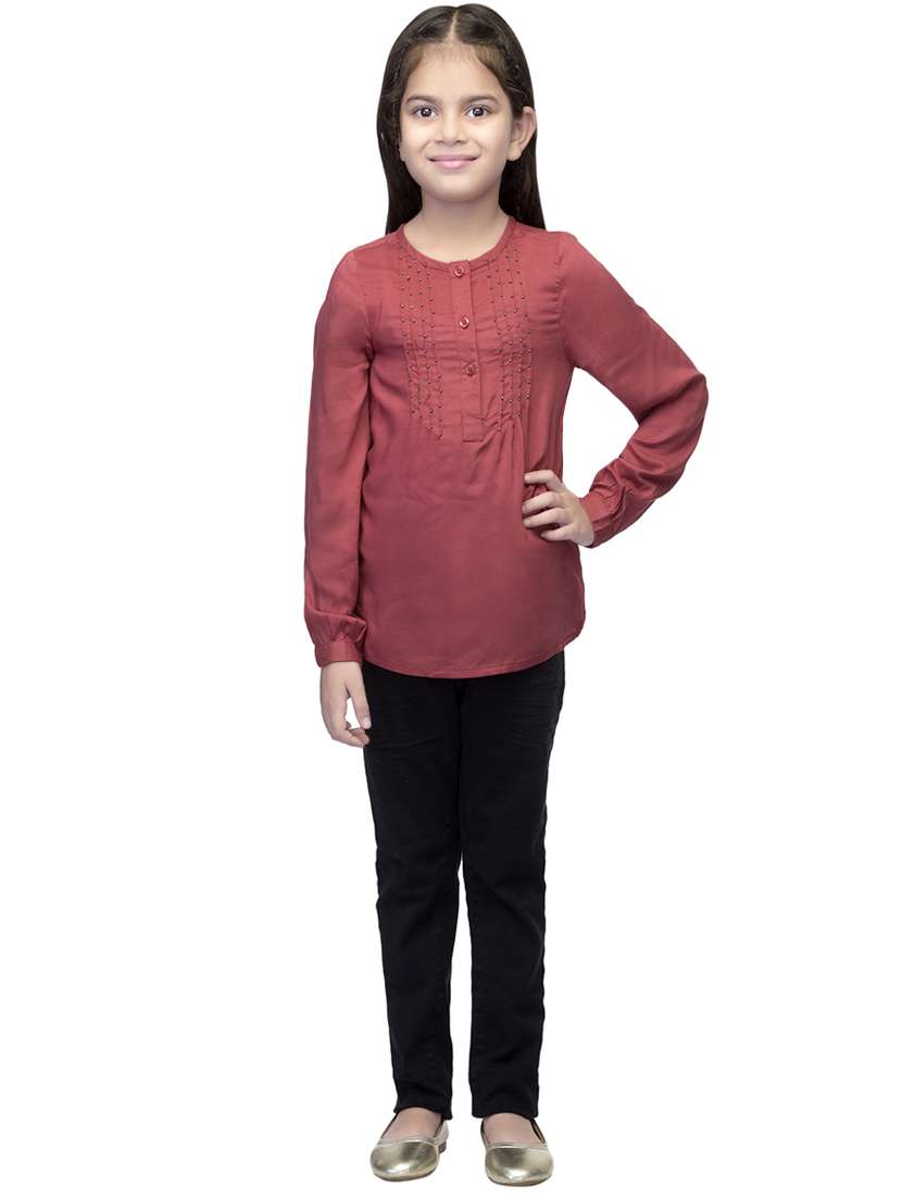 red viscose top - 14328313 - Standard Image - 3