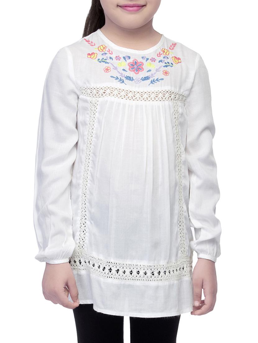 white viscose top - 14328322 -  Zoom Image - 0