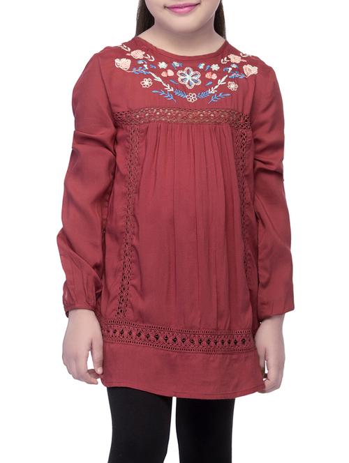 red viscose  top - 14328323 -  Standard Image - 0