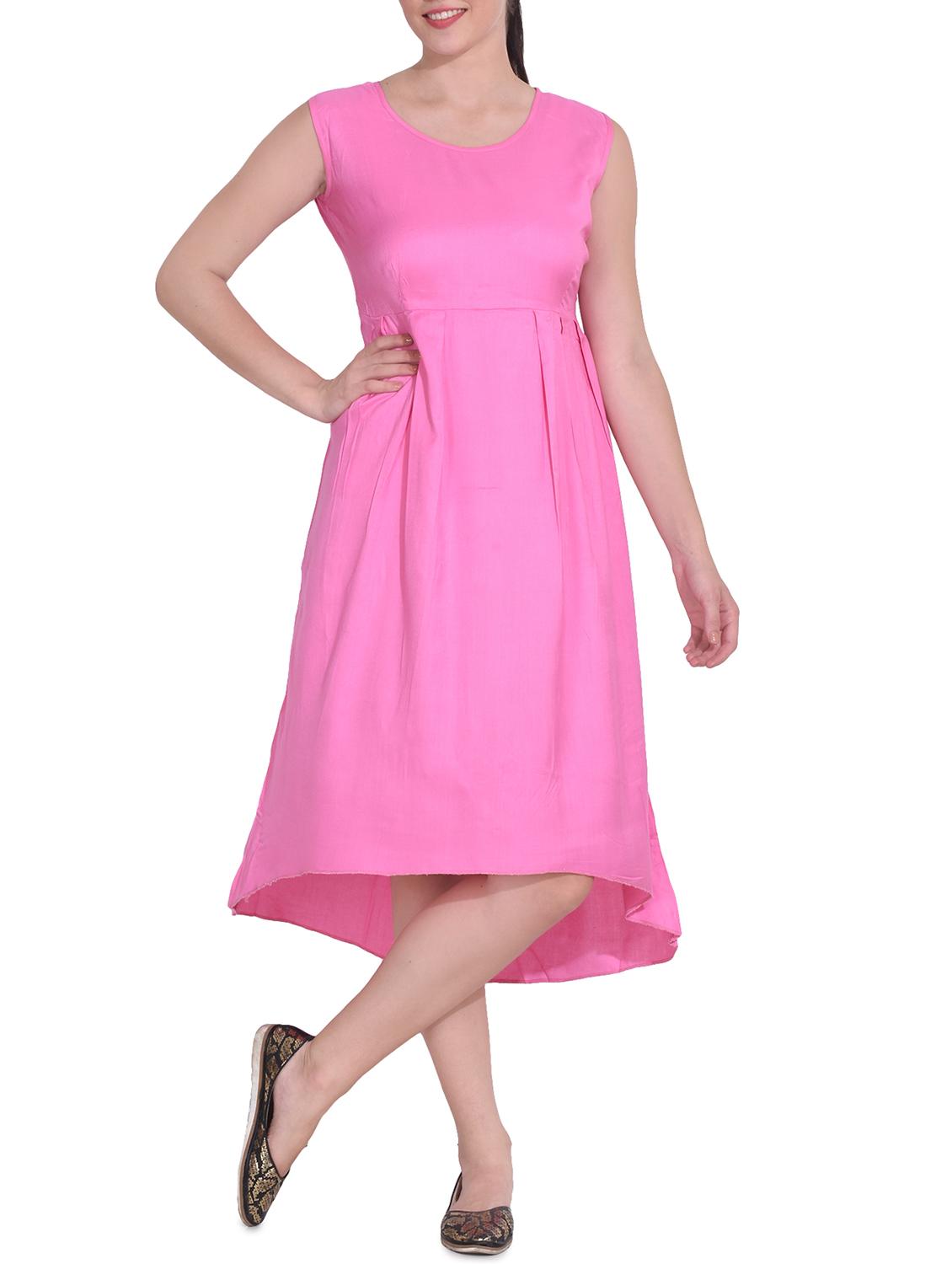 women's high low solid dress - 14329232 -  Zoom Image - 0
