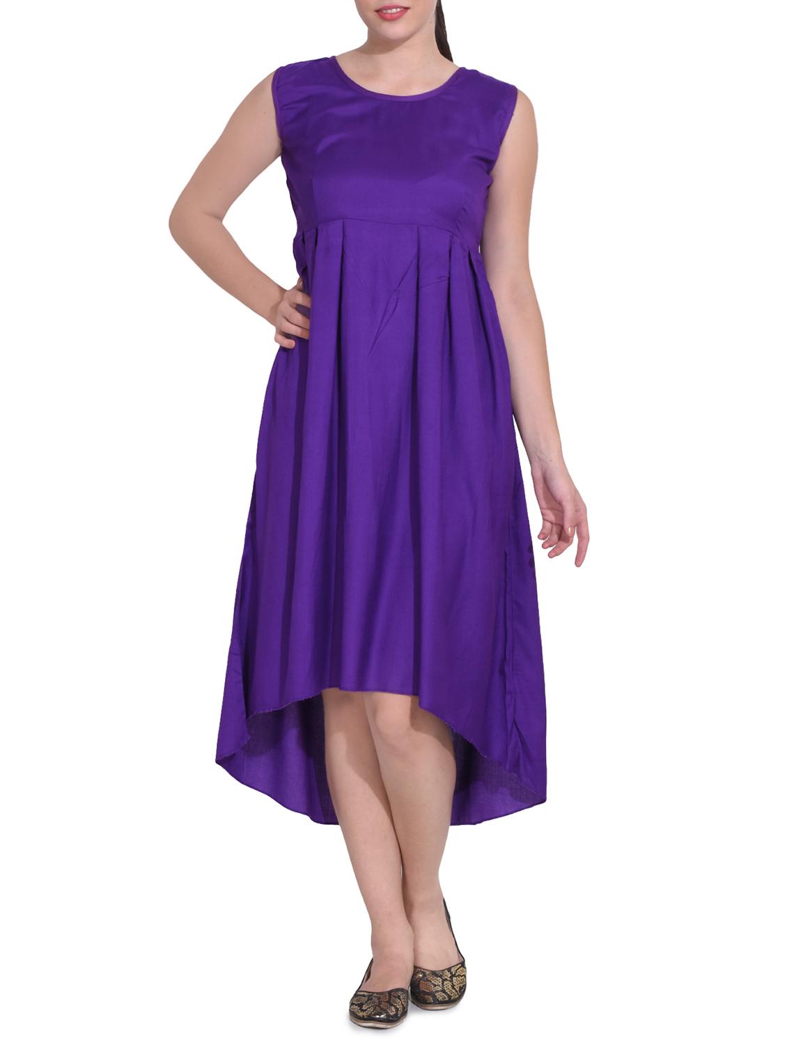 women's high low solid dress - 14329233 - Zoom Image - 0