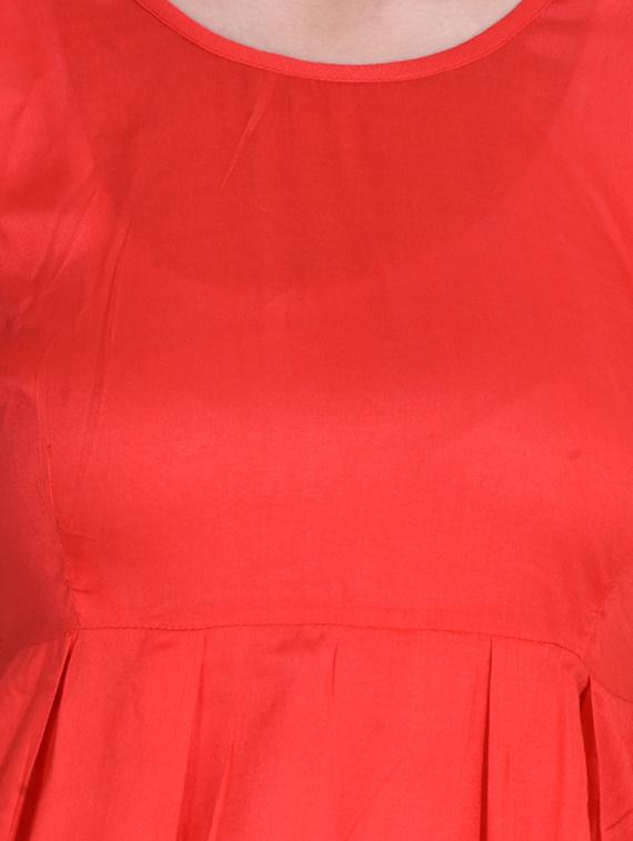 women's high low solid dress - 14329234 - Standard Image - 3