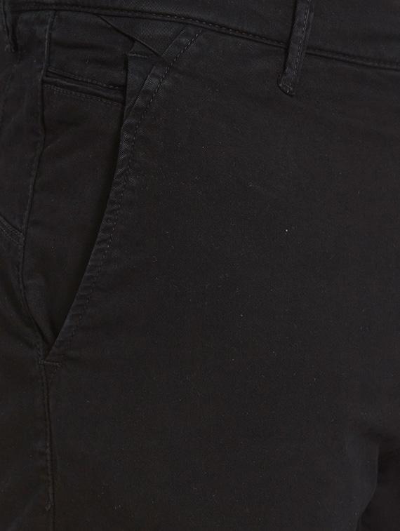 black cotton chinos casual trousers - 14331979 - Standard Image - 3
