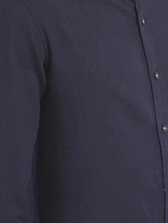 blue cotton casual shirt - 14332069 - Standard Image - 3