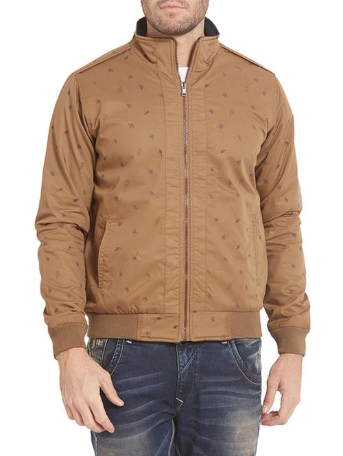 brown cotton casual jacket - 14332128 -  Standard Image - 0