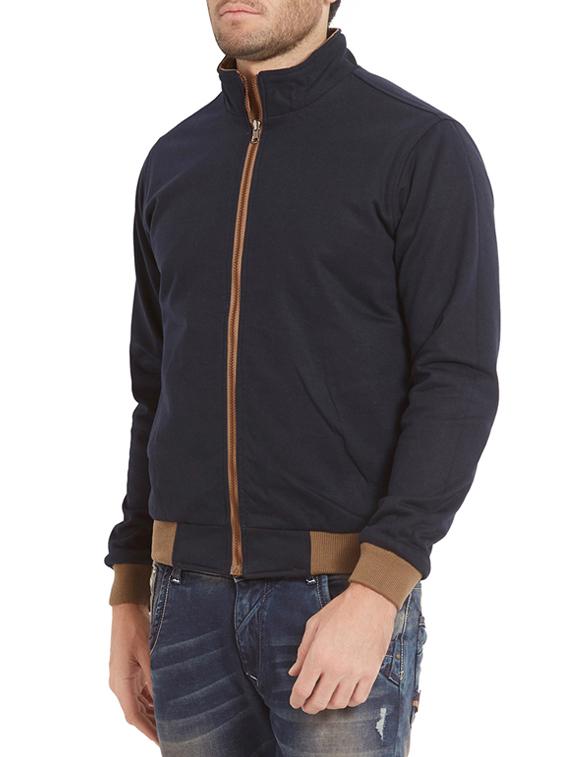 brown cotton casual jacket - 14332128 - Standard Image - 3