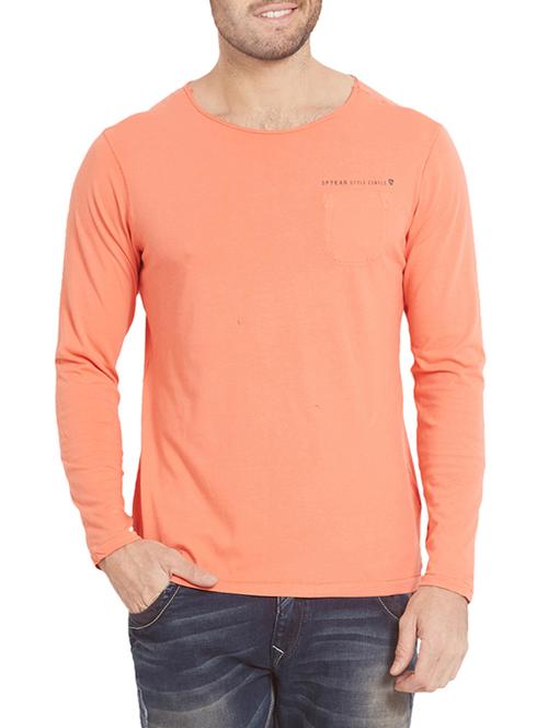 orange cotton t-shirt - 14332147 -  Standard Image - 0