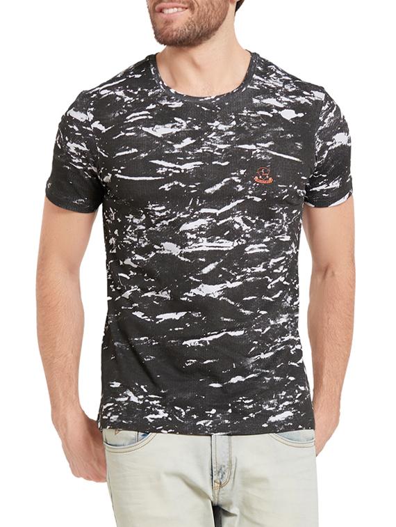 monochrome black cotton t-shirt - 14332182 - Zoom Image - 0