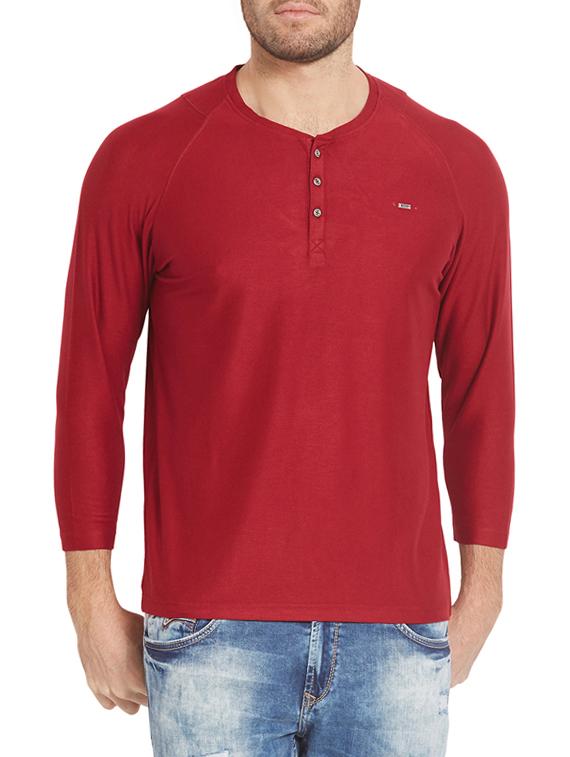 red cotton t-shirt - 14332212 -  Zoom Image - 0