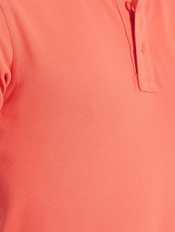orange cotton polo t-shirt - 14332221 - Standard Image - 3