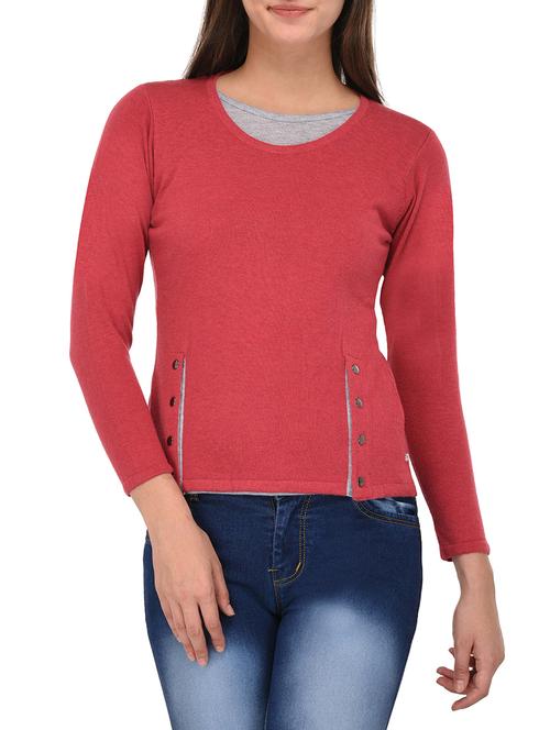 pink woollen pullover - 14335857 -  Standard Image - 0
