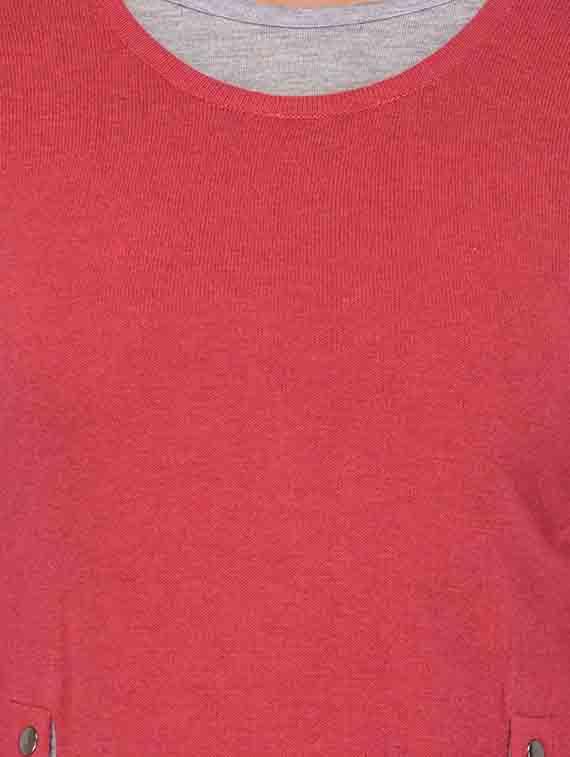 pink woollen pullover - 14335857 - Standard Image - 3